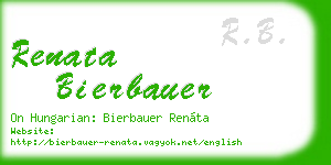 renata bierbauer business card